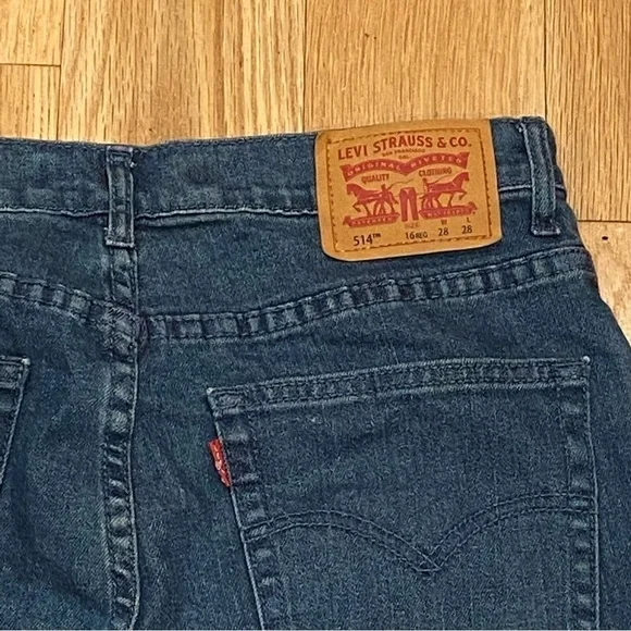 Levi’s 514 Straight, 16 Regular, 28x28, blue jeans - Picture 4 of 16